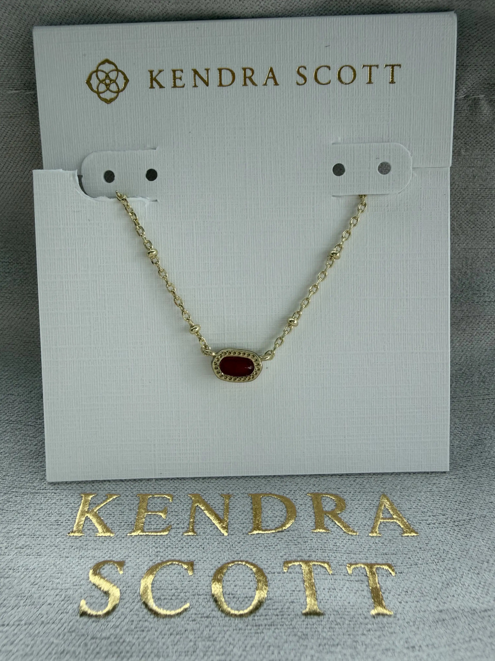 Kendra Scot Red Pendant Necklace
